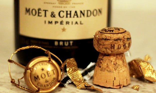 Champagne Bottle and Cork.