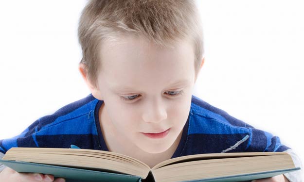Young Boy Reading
