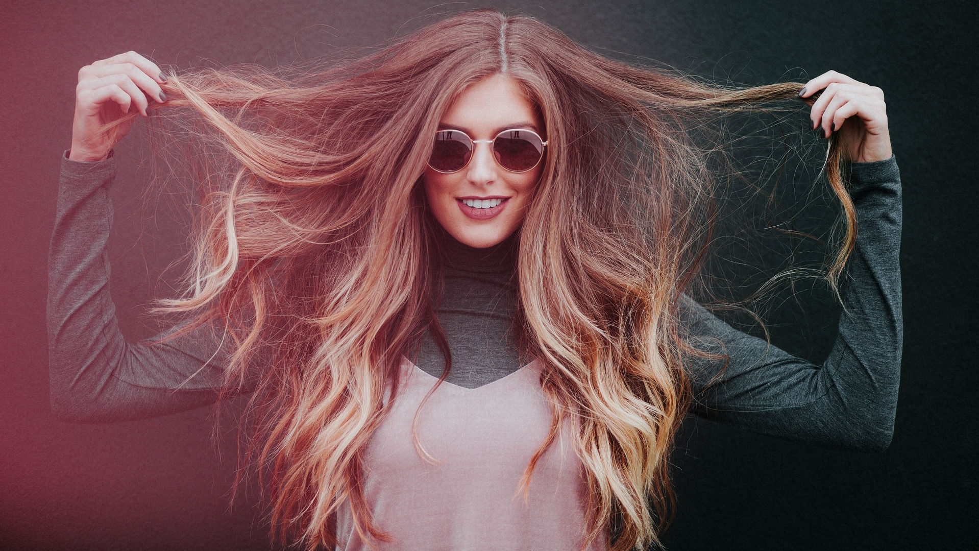 Woman with healthy hair